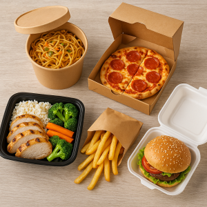 انواع بسته بندی غذای بیرون بر