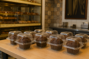 ظرف یکبار مصرف کیک کوچک