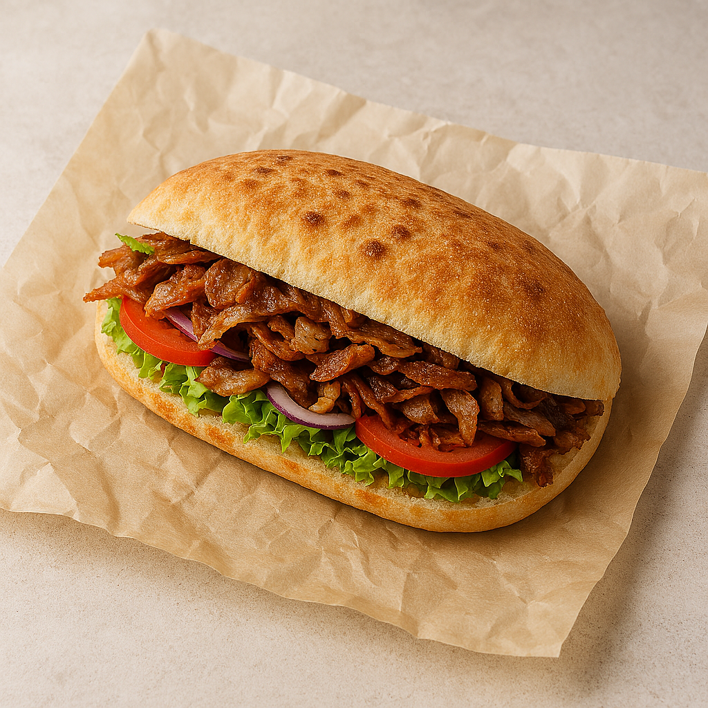 طرز پیچیدن ساندویچ دو نونه