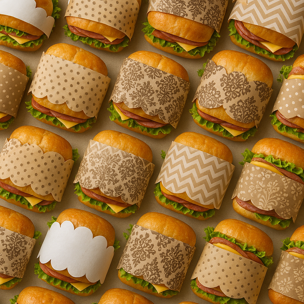 تزیین ساندویچ با کاغذ