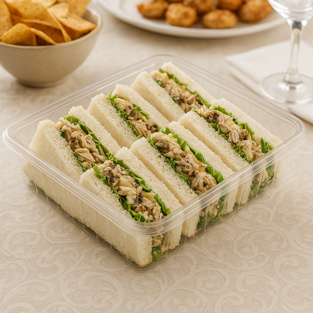 ساندویچ مرغ و قارچ برای مهمانی