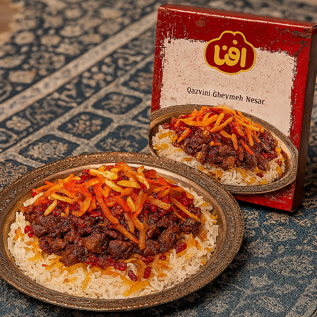 طرز تهیه قیمه نثار مرحله به مرحله + بسته بندی