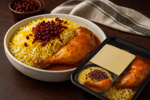 طرز تهیه زرشک پلو با مرغ مجلسی رستورانی