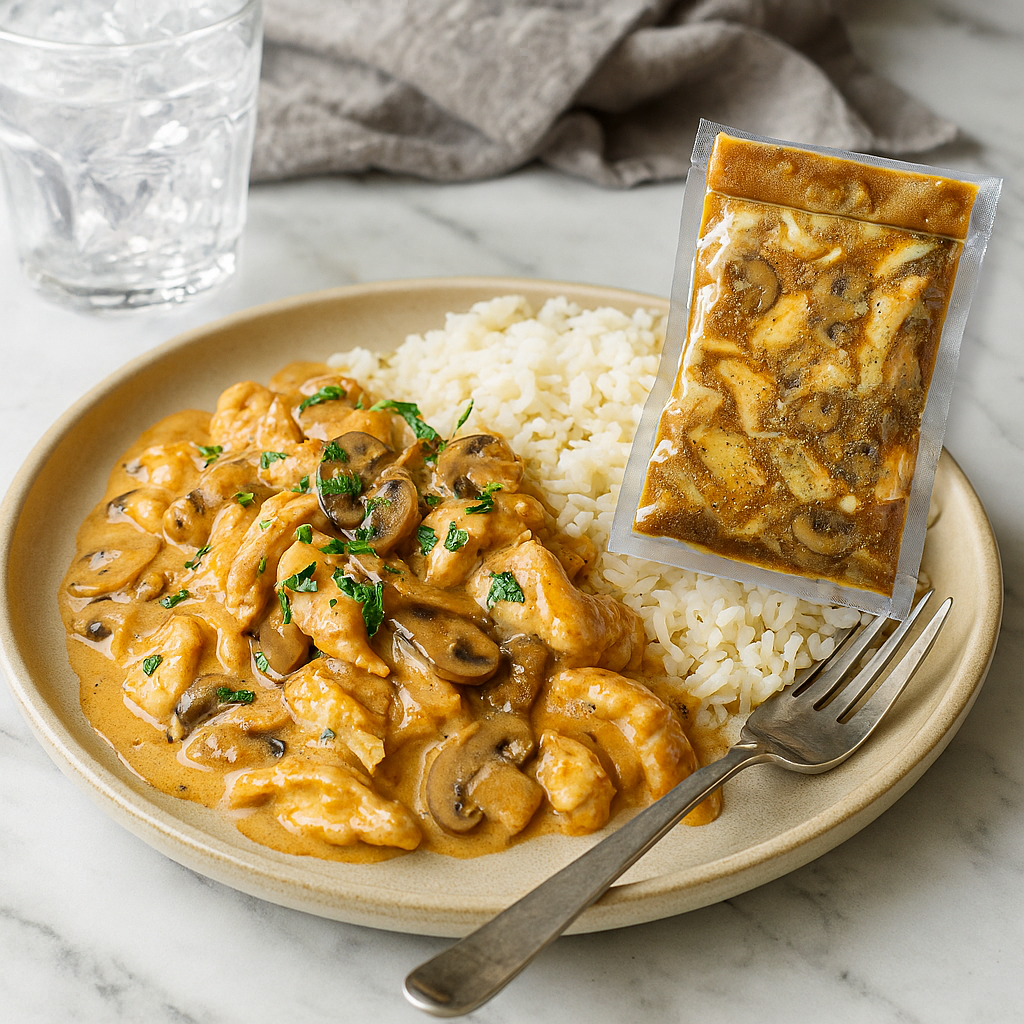 طرز تهیه چیکن استراگانف رستورانی