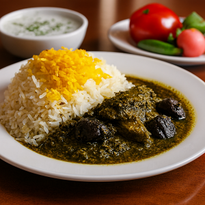 طرز تهیه خورشت آلو اسفناج رستورانی