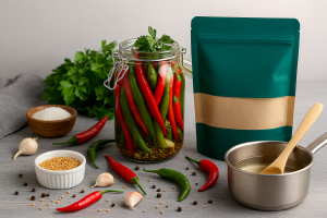 طرز تهیه ترشی فلفل تند خانگی