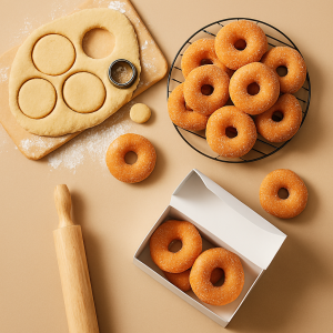 طرز تهیه دونات برای ۴۰ نفر