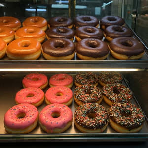 طرز تهیه دونات برای ۴۰ نفر