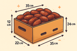 ابعاد کارتن خرما