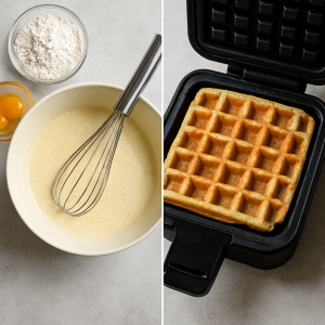 طرز تهیه وافل فرانسوی