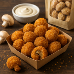 طرز تهیه قارچ سوخاری رستورانی خوشمزه با بسته بندی