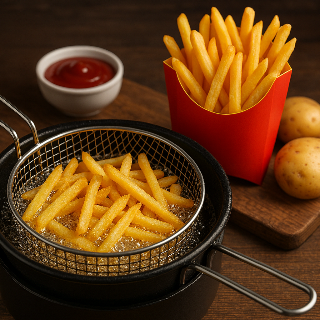 طرز تهیه سیب زمینی سرخ کرده پفکی